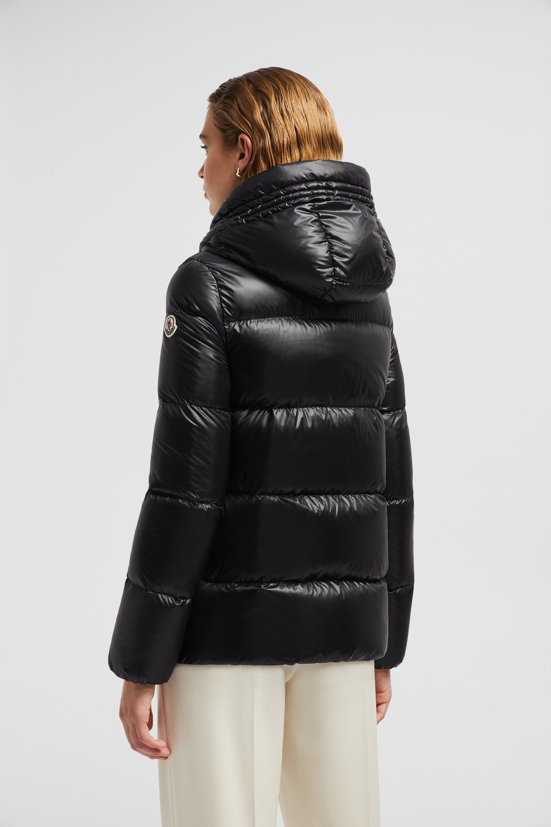 quilted jacket, nylon jacket, black jacket, autumn winter 2024, women's outerwear