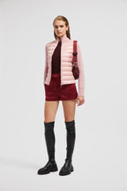 luxury quilted jacket, two-tone jacket, Moncler Autumn-Winter, high collar jacket, insulated outerwear