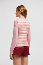 luxury quilted jacket, two-tone jacket, Moncler Autumn-Winter, high collar jacket, insulated outerwear