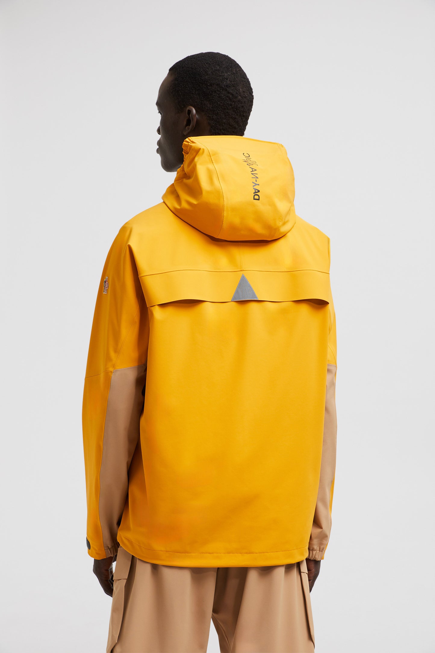 Moncler Grenoble jacket, yellow nylon jacket, high-neck jacket, Autumn-Winter 2024, luxury men's jacket