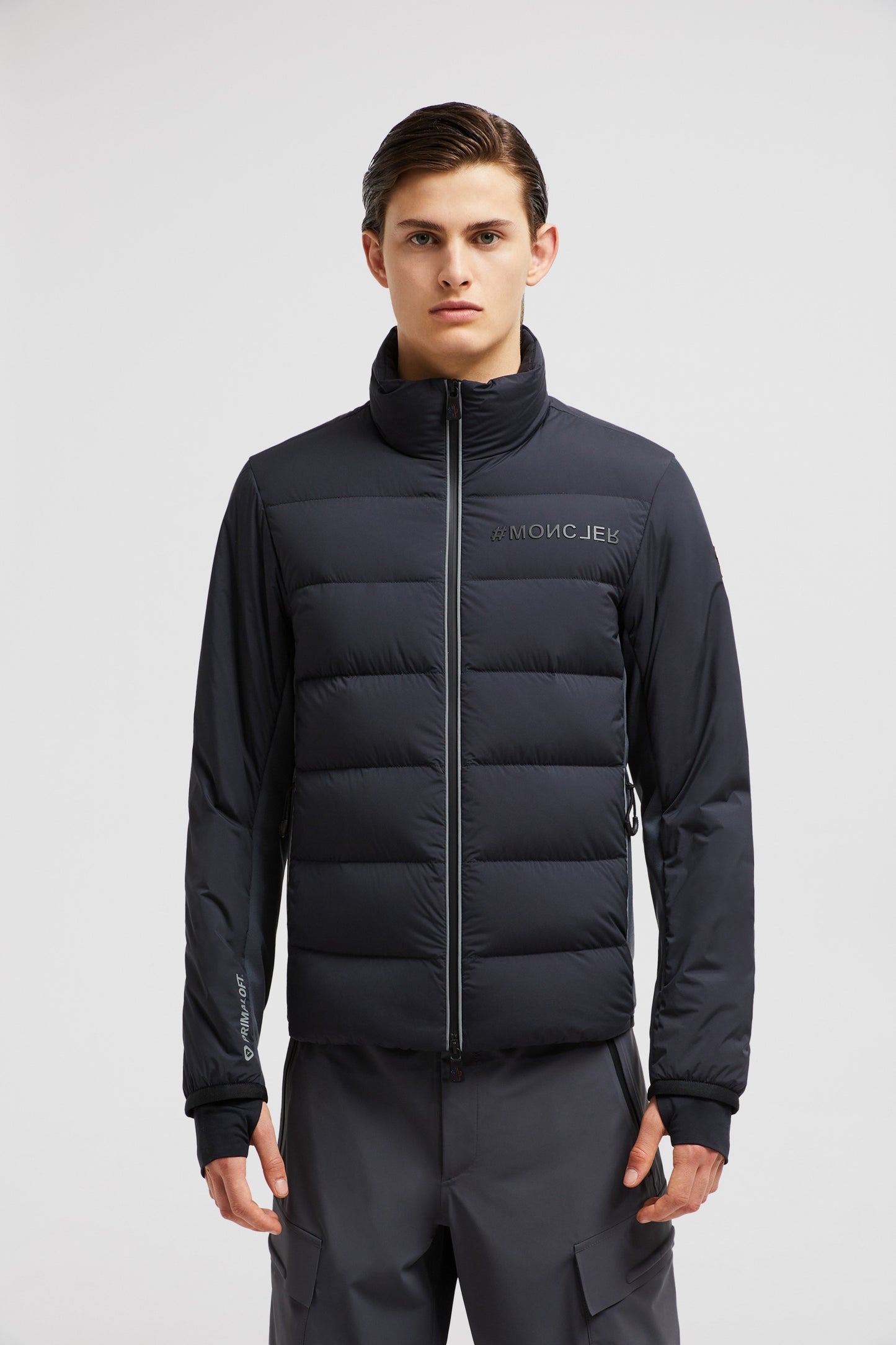 Two-tone jacket, Grey jacket, Moncler Grenoble, Autumn-Winter 2024, Luxury outerwear