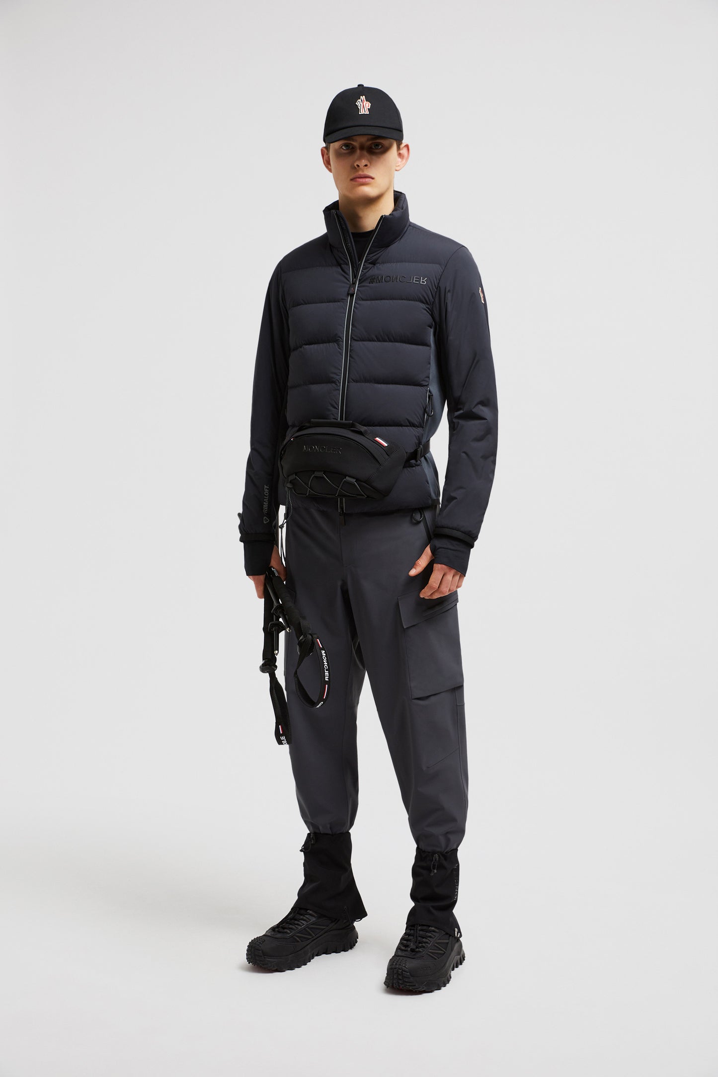 Two-tone jacket, Grey jacket, Moncler Grenoble, Autumn-Winter 2024, Luxury outerwear