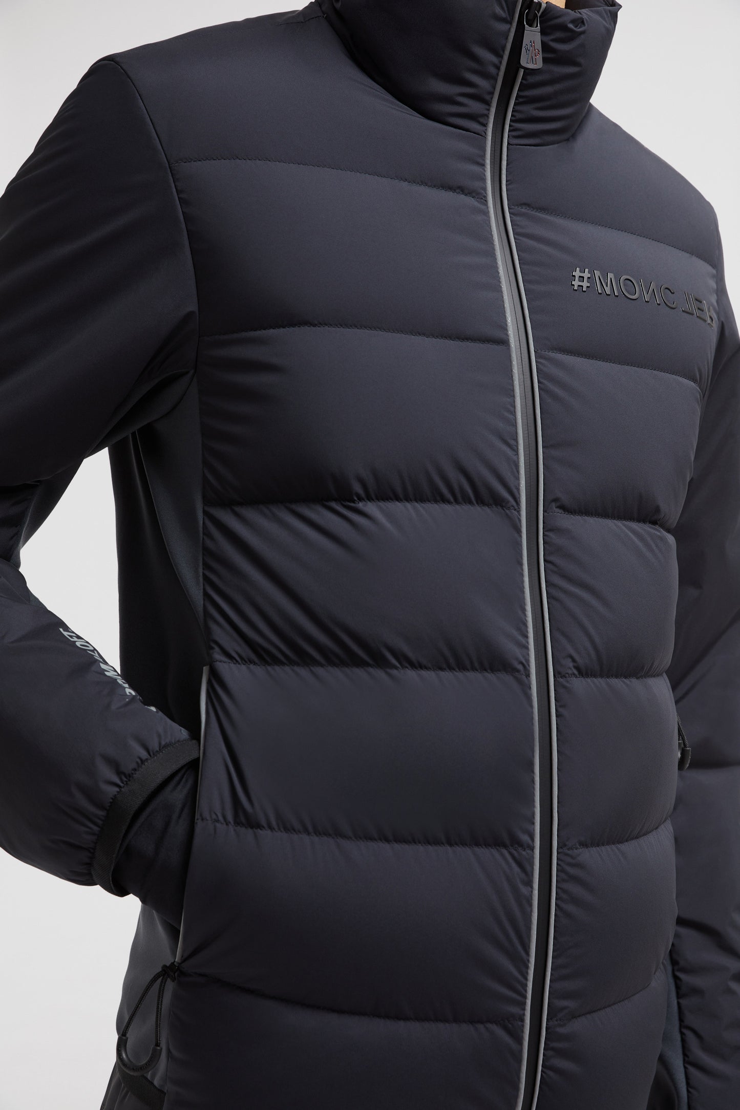 Two-tone jacket, Grey jacket, Moncler Grenoble, Autumn-Winter 2024, Luxury outerwear