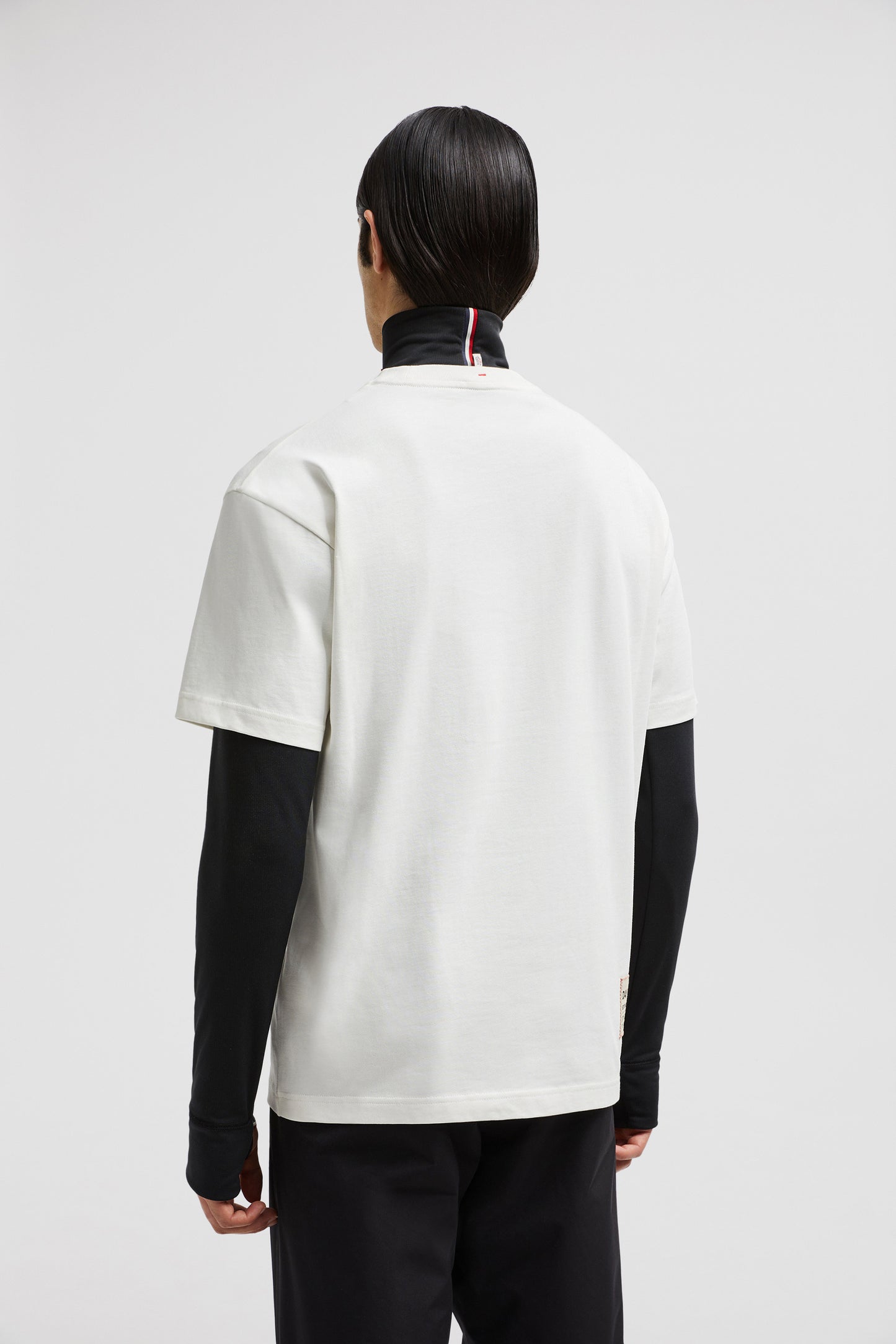 Moncler Grenoble T-shirt, White Printed T-shirt, Autumn-Winter 2024, Luxury Cotton T-shirt, High-end Fashion T-shirt