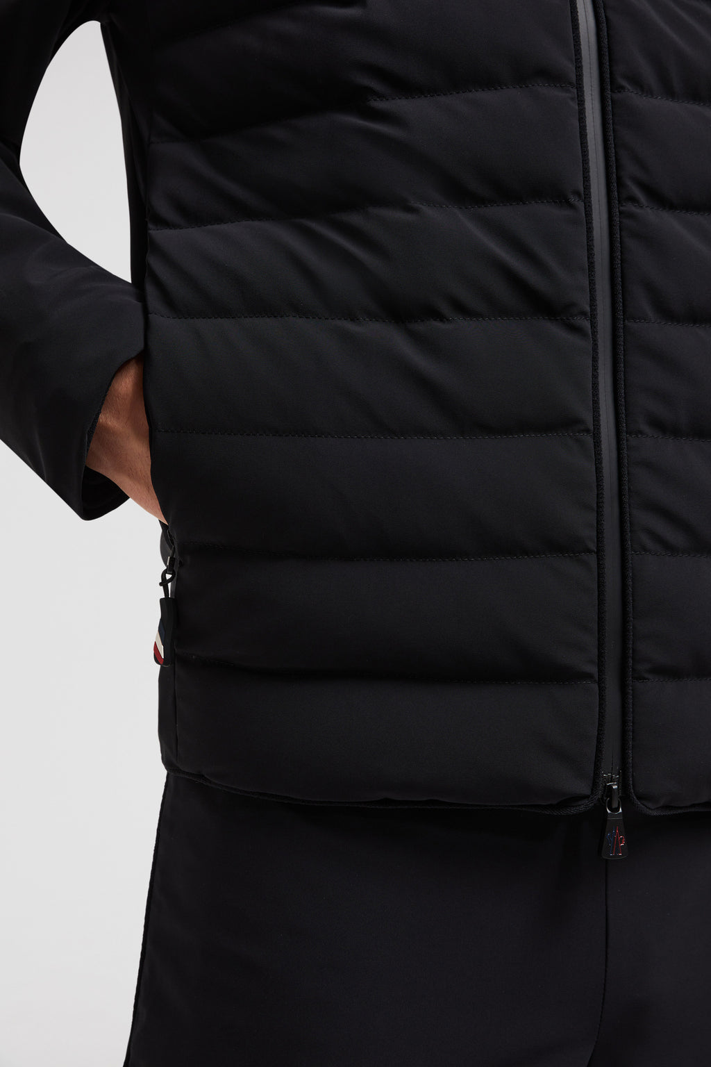 Moncler Grenoble jacket, bi-material jacket, black jacket, luxury men's outerwear, Autumn-Winter 2024