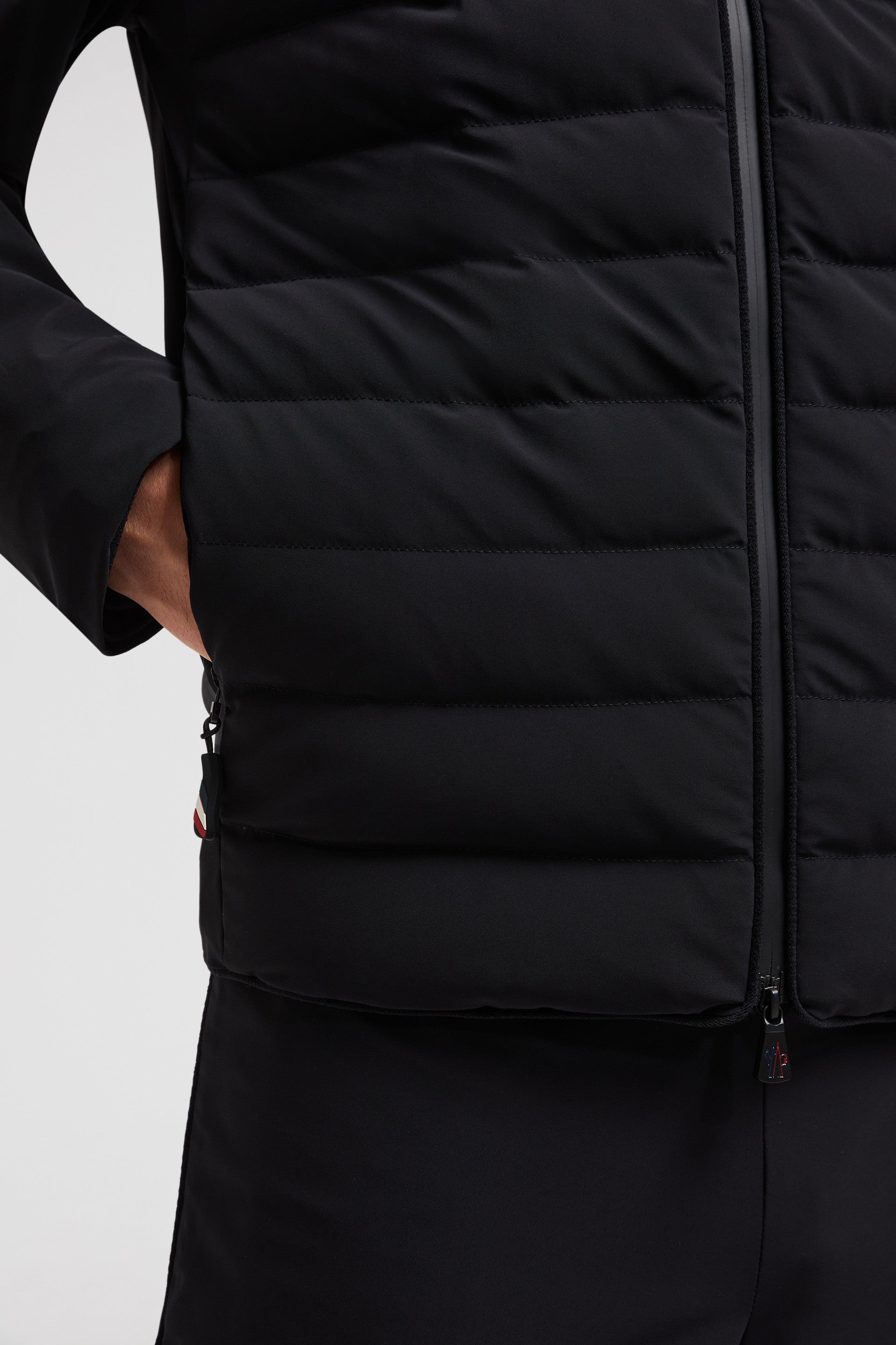 Moncler Grenoble jacket, bi-material jacket, black jacket, luxury men's outerwear, Autumn-Winter 2024