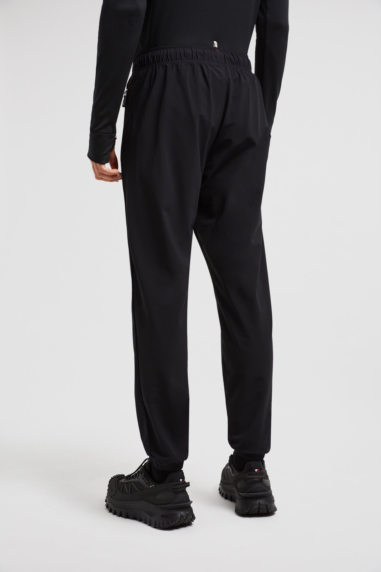 Moncler Grenoble, black nylon pants, luxury jogging pants, Autumn-Winter 2024, high-end activewear