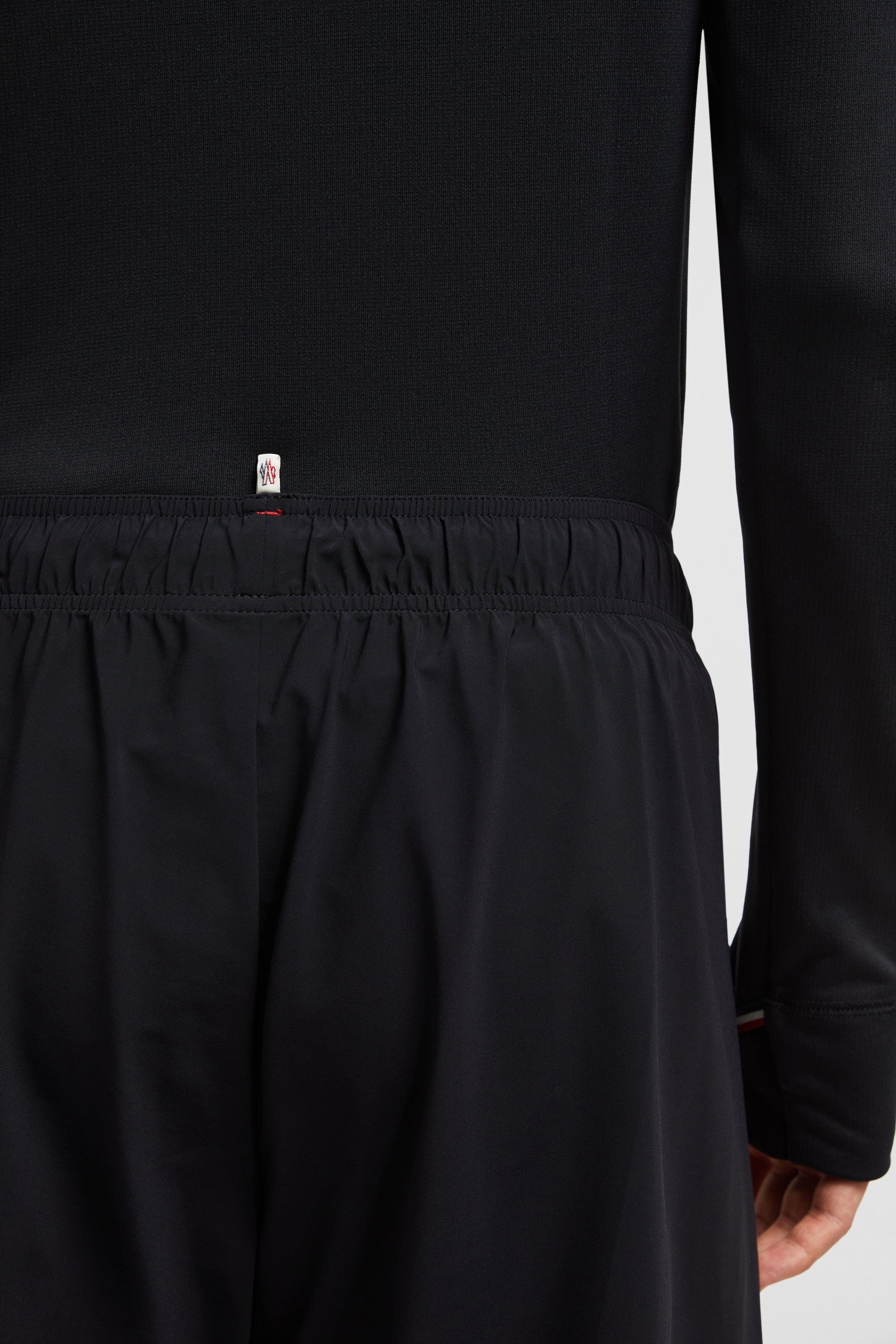 Moncler Grenoble, black nylon pants, luxury jogging pants, Autumn-Winter 2024, high-end activewear