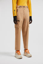 Image of Beige Cargo Pants by Moncler Grenoble for Women - Season Autumn-Winter 2024 - Detail View 7