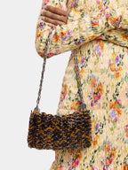 Iconic 1969 bag, tortoise shell print, Rabanne tote, resin and metal bag, Autumn-Winter 2024 collection