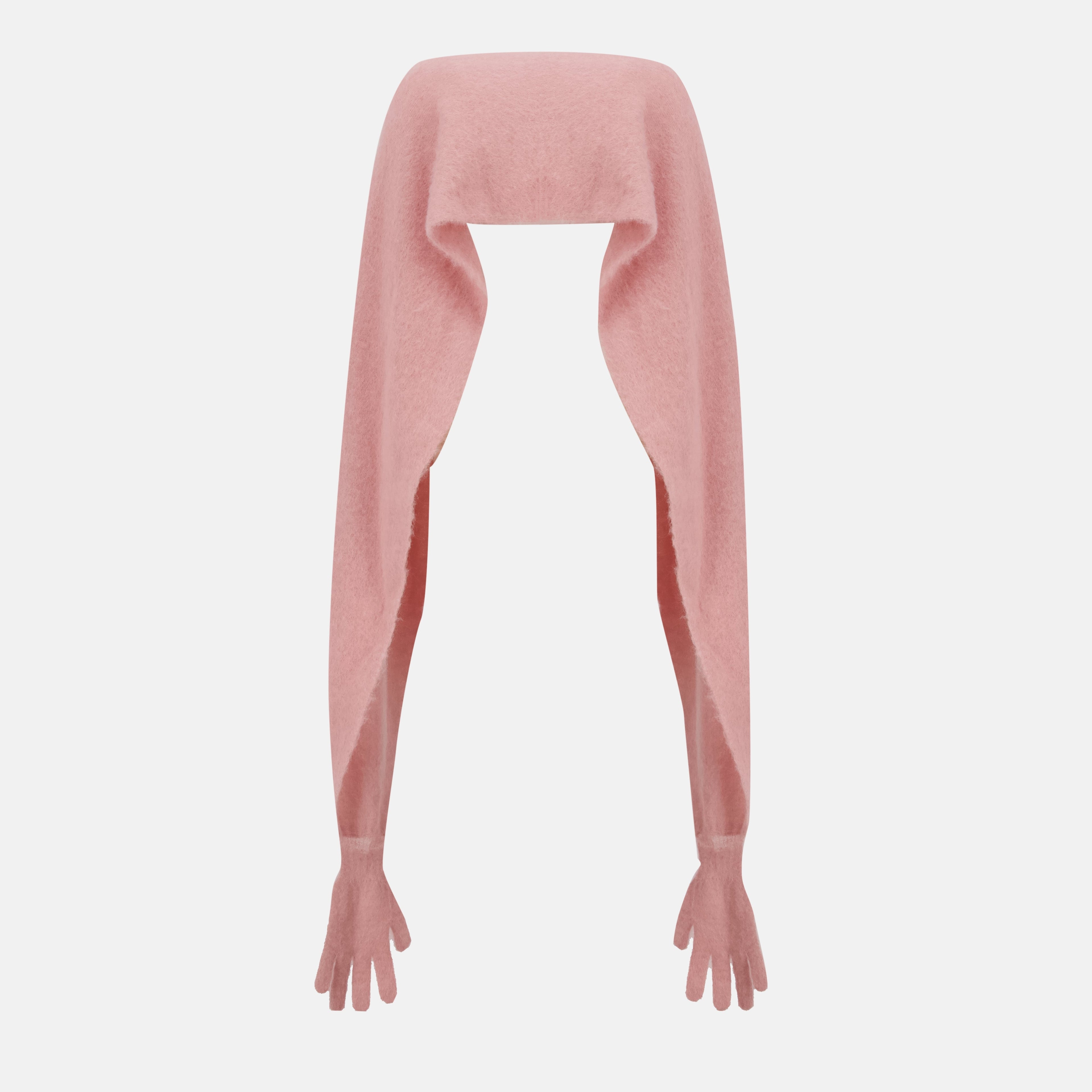 Moschino scarf, pink gloves scarf, women's accessories, Autumn-Winter collection, fashion scarf