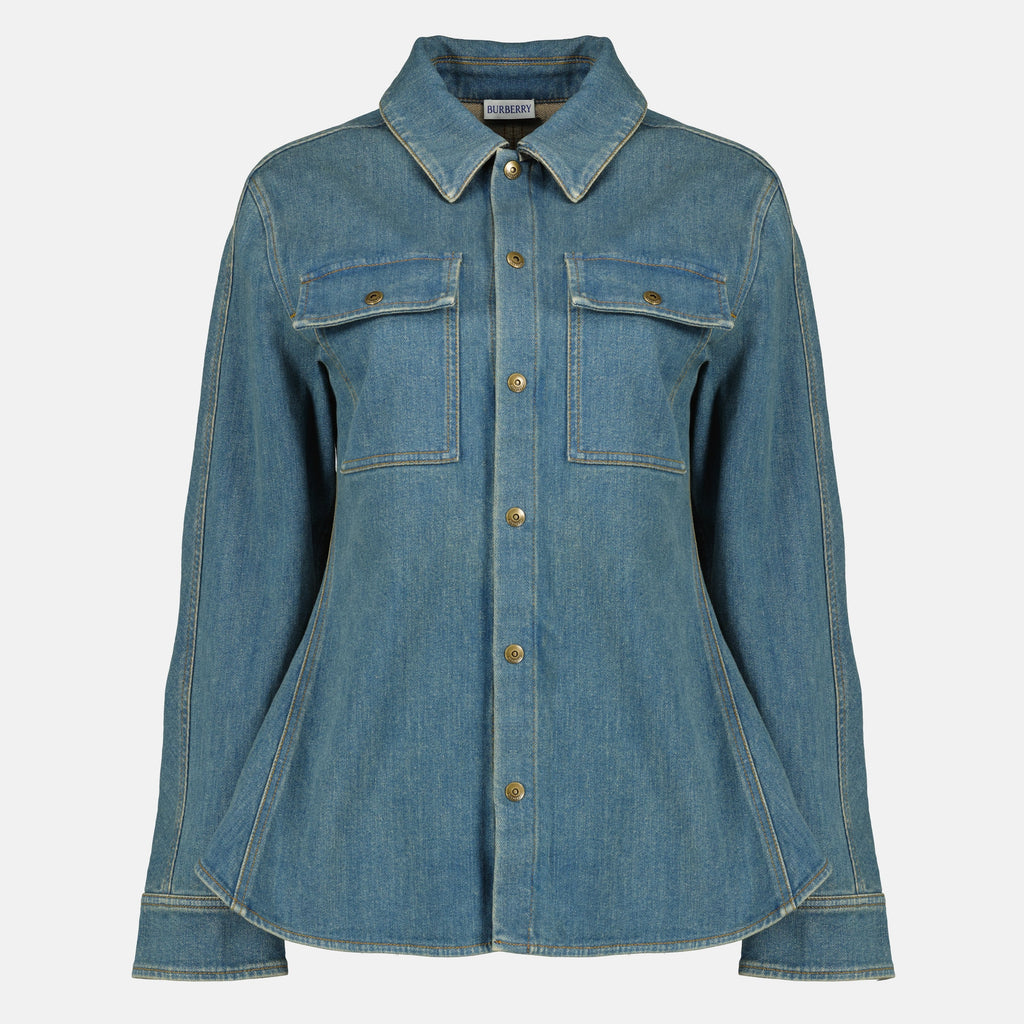 Camicia in Denim Blu
