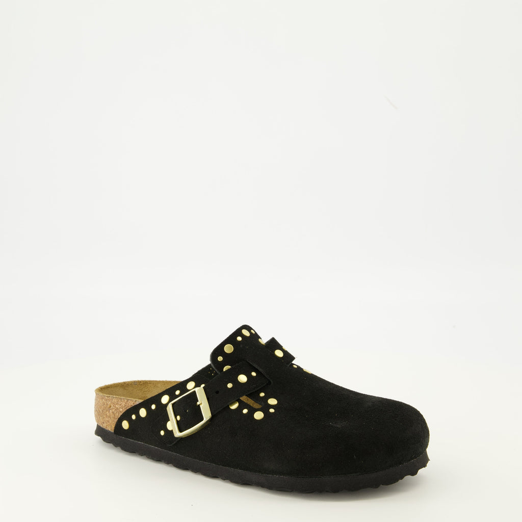 Immagine dei sandali Boston Rivet di Birkenstock per donne - Stagione Autunno-Inverno 2025 - Vista tre quarti anteriore destra