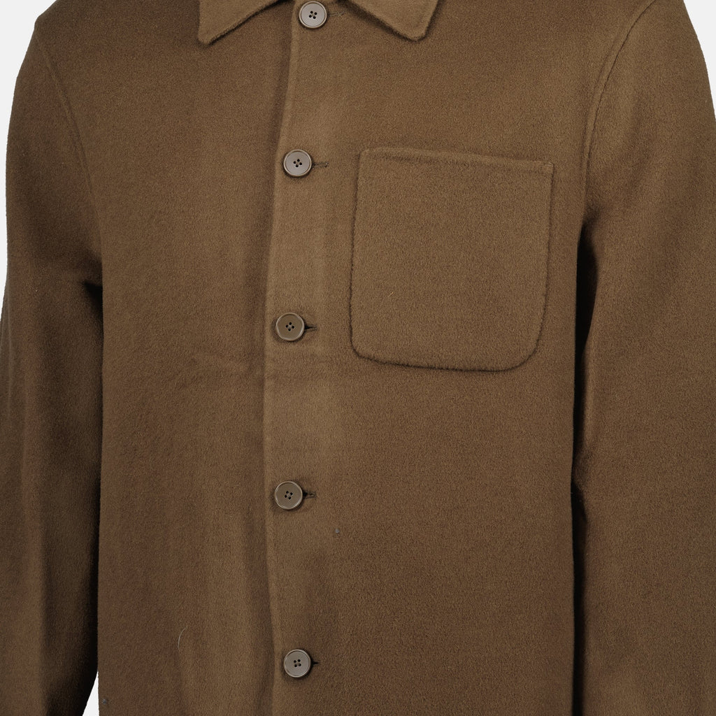 hamilton brown jacket officine generale men 15618305491324