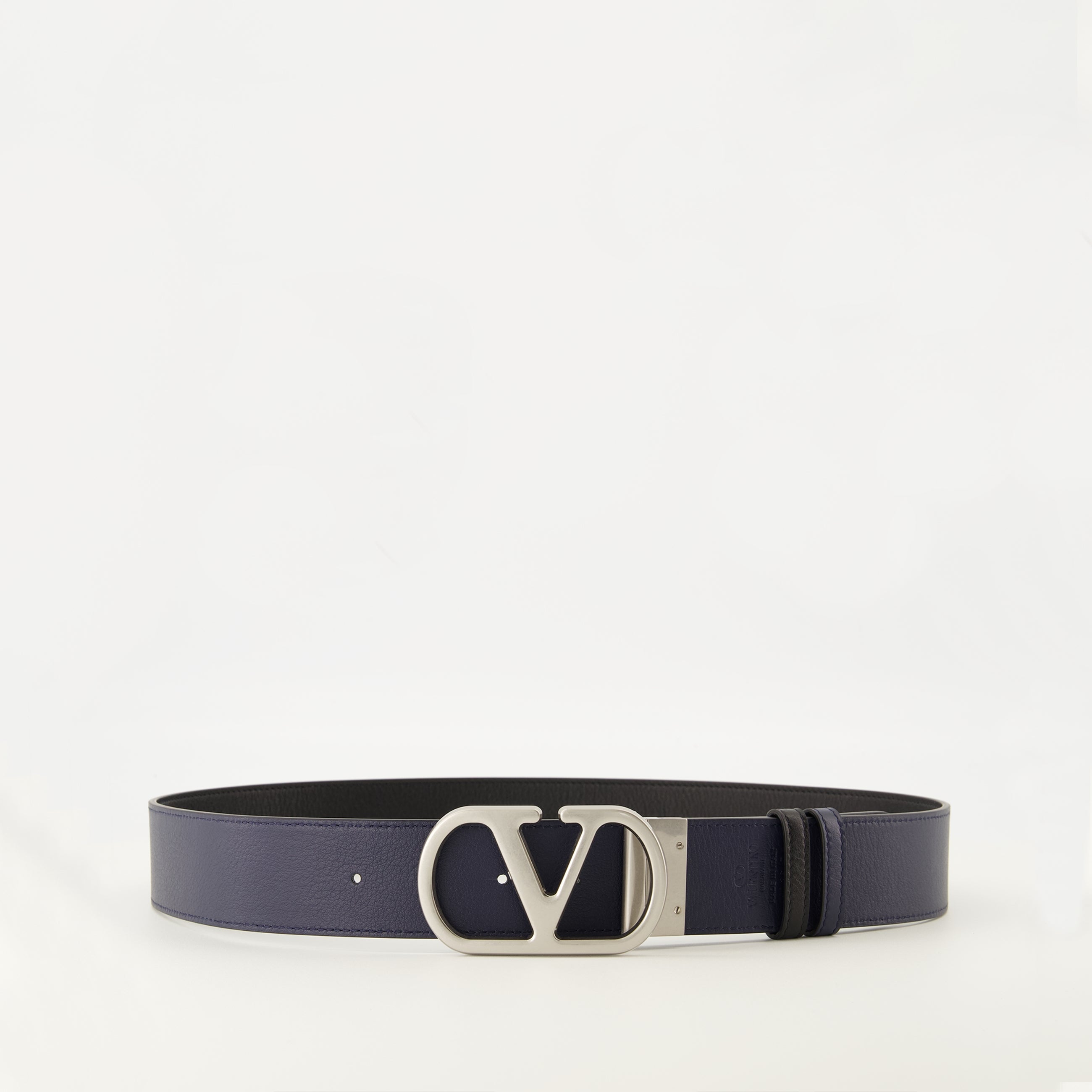 Valentino Garavani belt, Reversible belt, VLogo accessory, Luxury belt, Adjustable leather belt