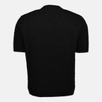 Imagem da T-shirt preta FF da Fendi para homens - Temporada Primavera-Verão 2026 - Vista Traseira