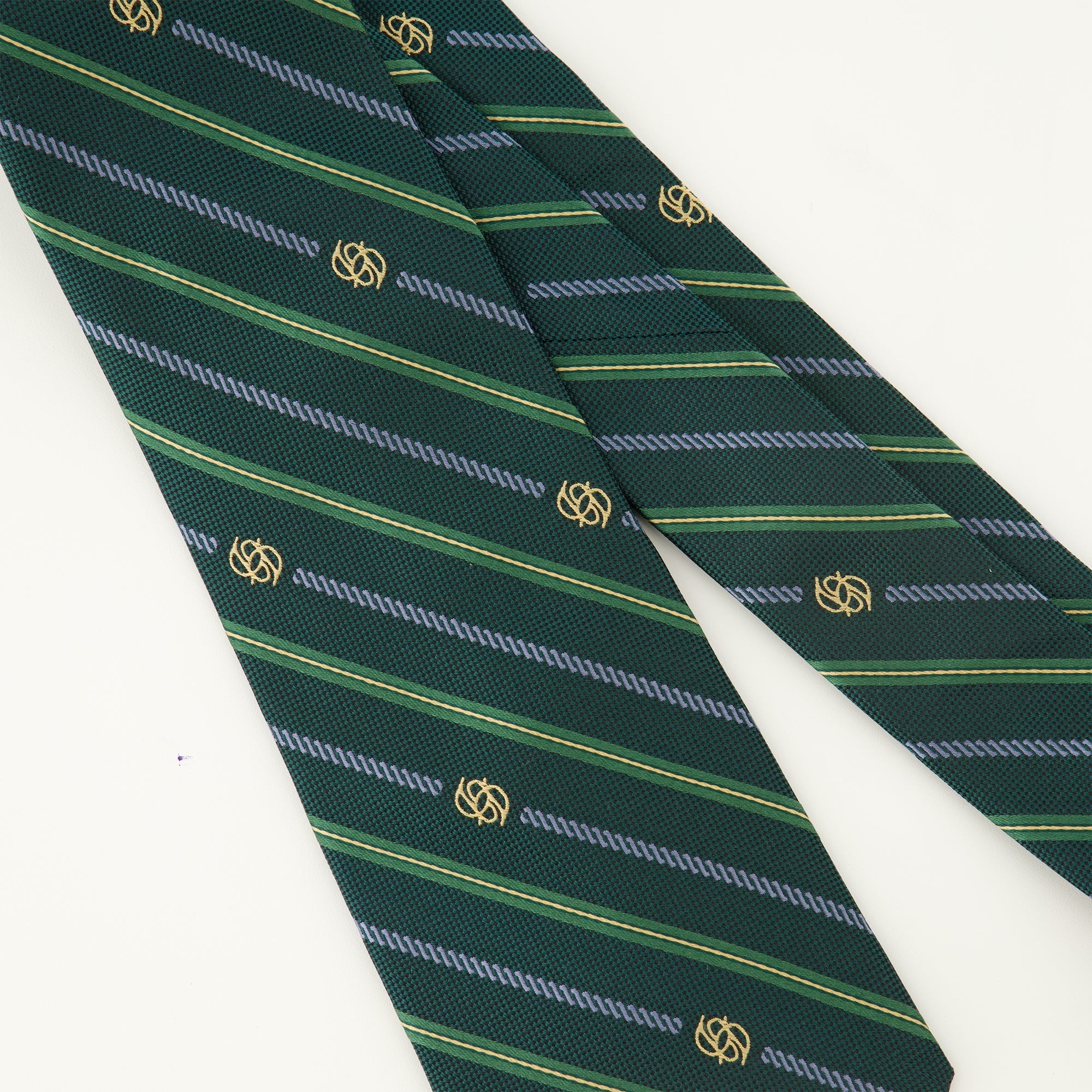 Green Tie, Silk Tie, Monogram Tie, Formal Accessories, Drôle De Monsieur