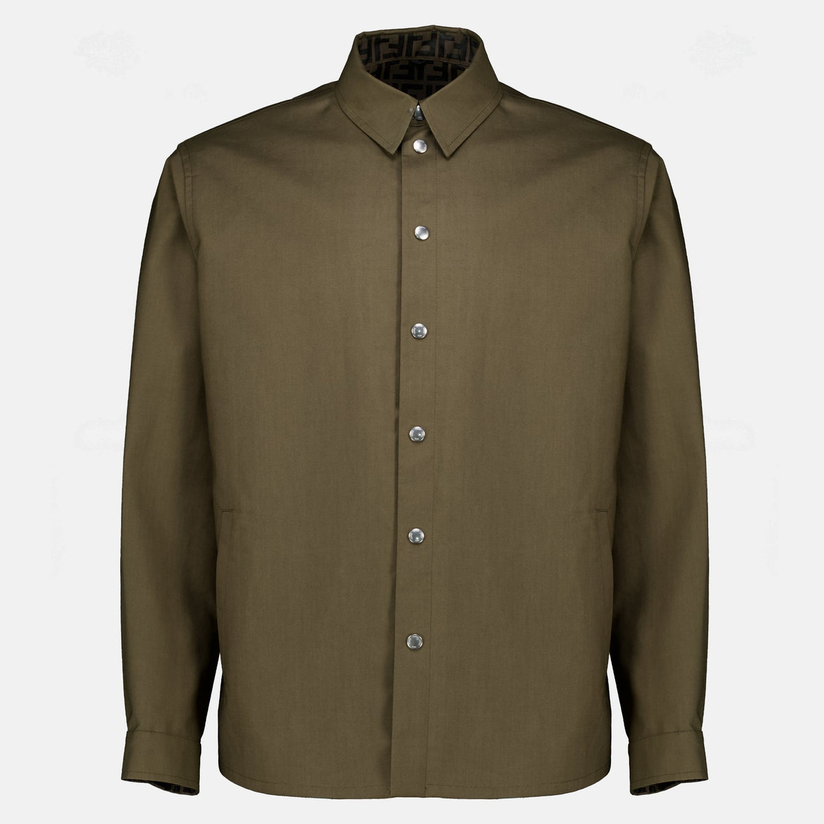 Kaki Long Sleeve Shirt Jacket