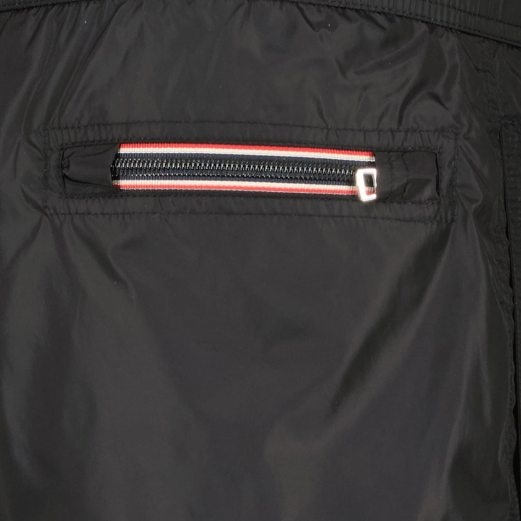 Image of Black Logo Swim Shorts by Moncler for Men - Season Spring-Summer 2026 - Detail View 2