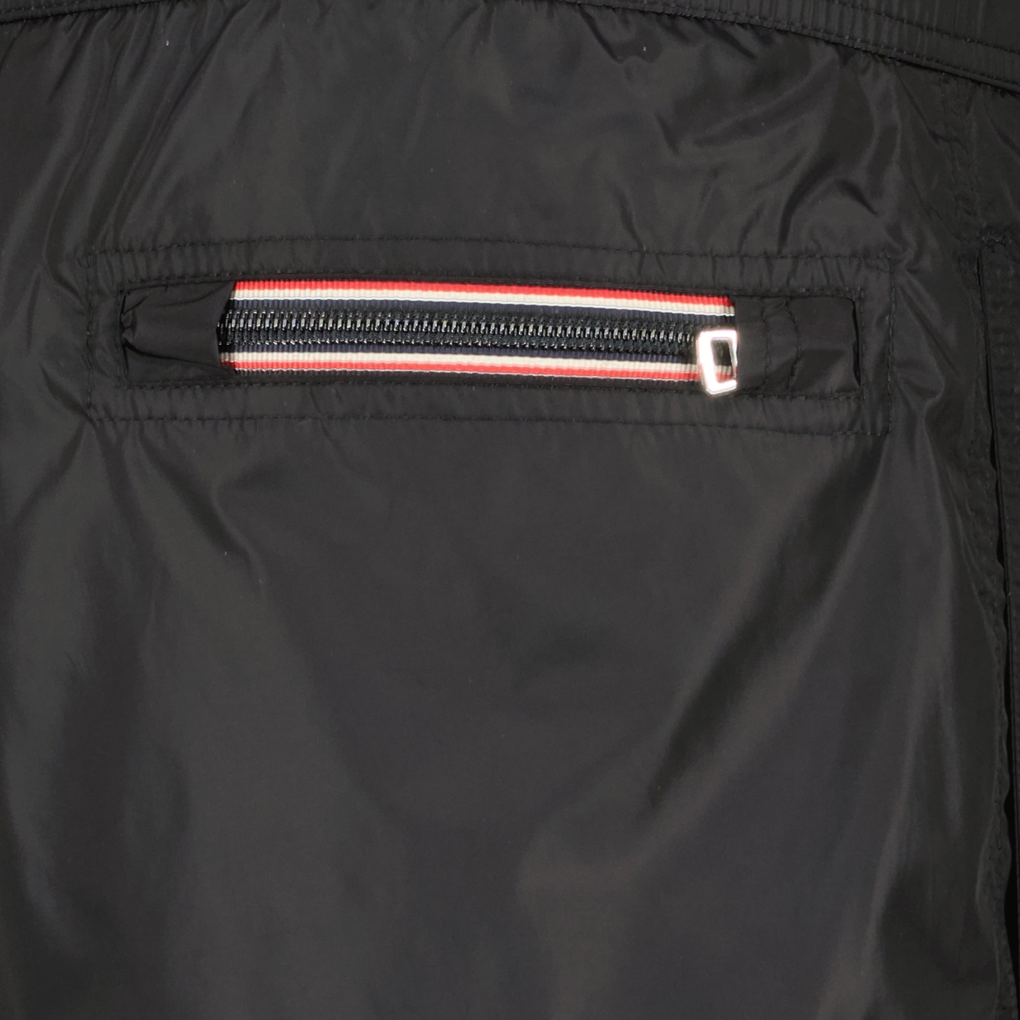 Image of Black Logo Swim Shorts by Moncler for Men - Season Spring-Summer 2026 - Detail View 2