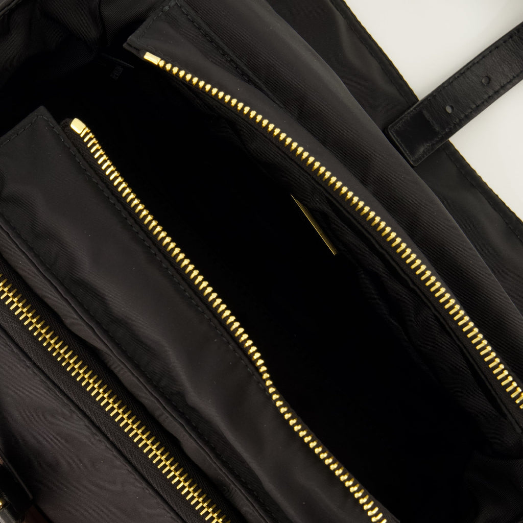 Borsa Explore in Re-Nylon Nera