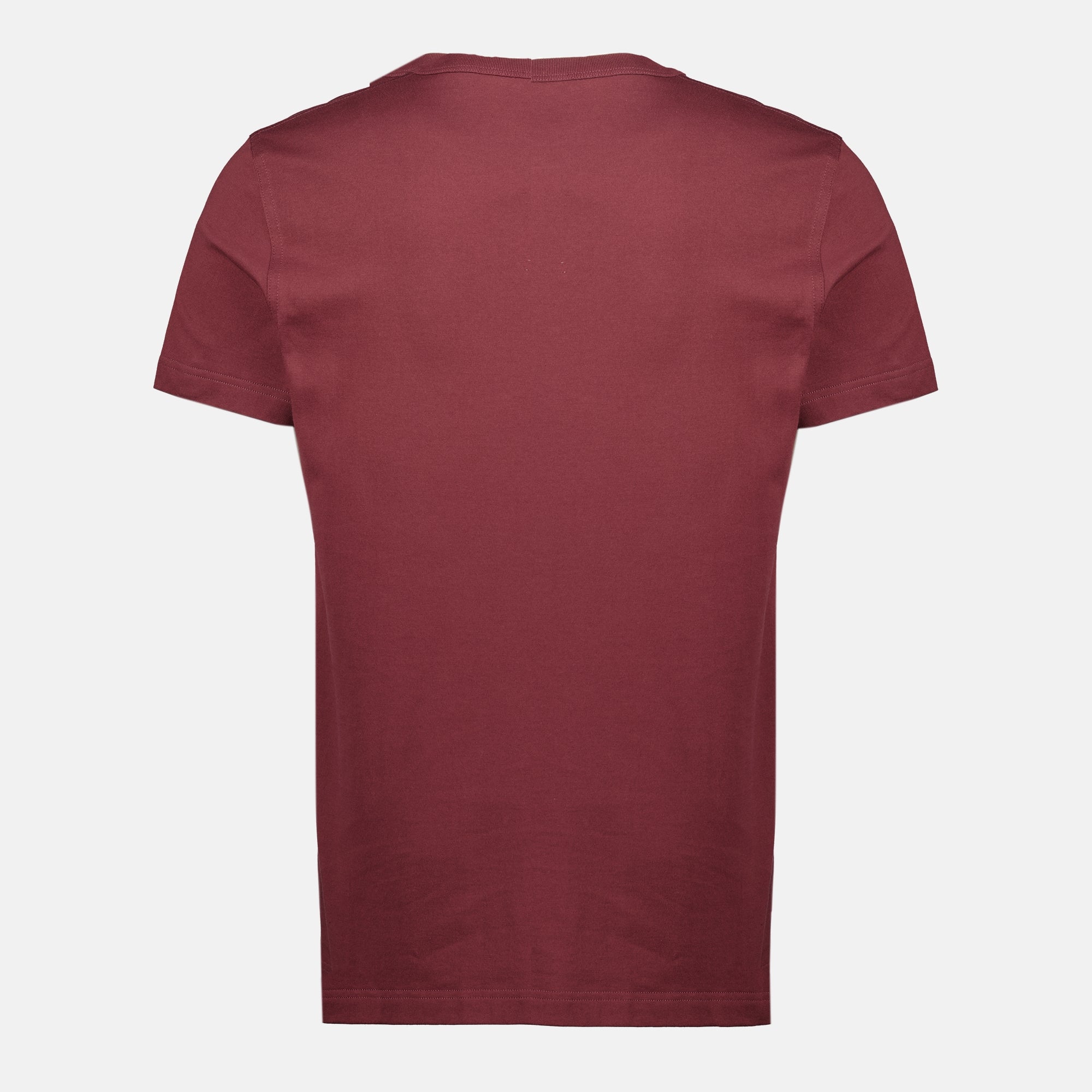 Image of Dior Ribbon Bordeaux T-Shirt by Dior for Men - Season Spring-Summer 2026 - Back View