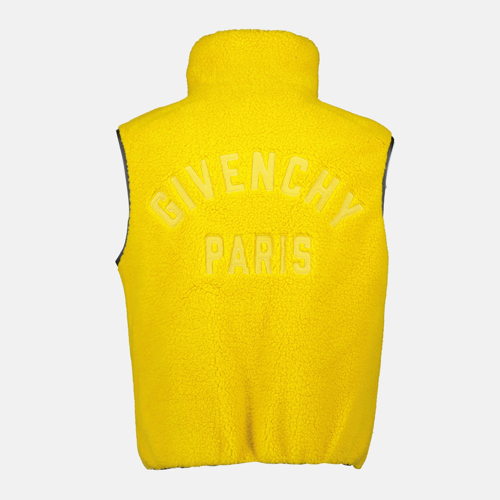 Givenchy waistcoat, yellow wool vest, luxury menswear, Autumn Winter 2025, sleeveless jacket