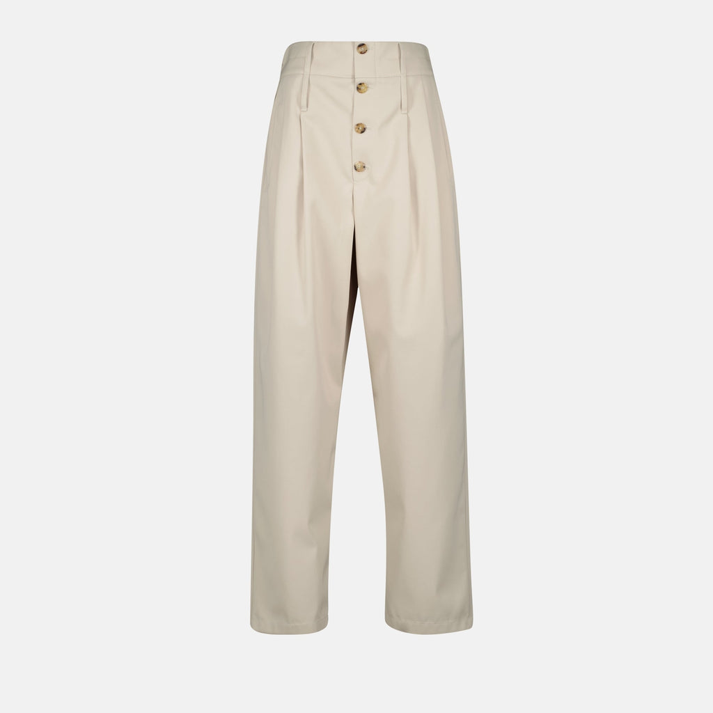 tailored trousers, pleated trousers, Moschino, high waist trousers, cigarette cut trousers