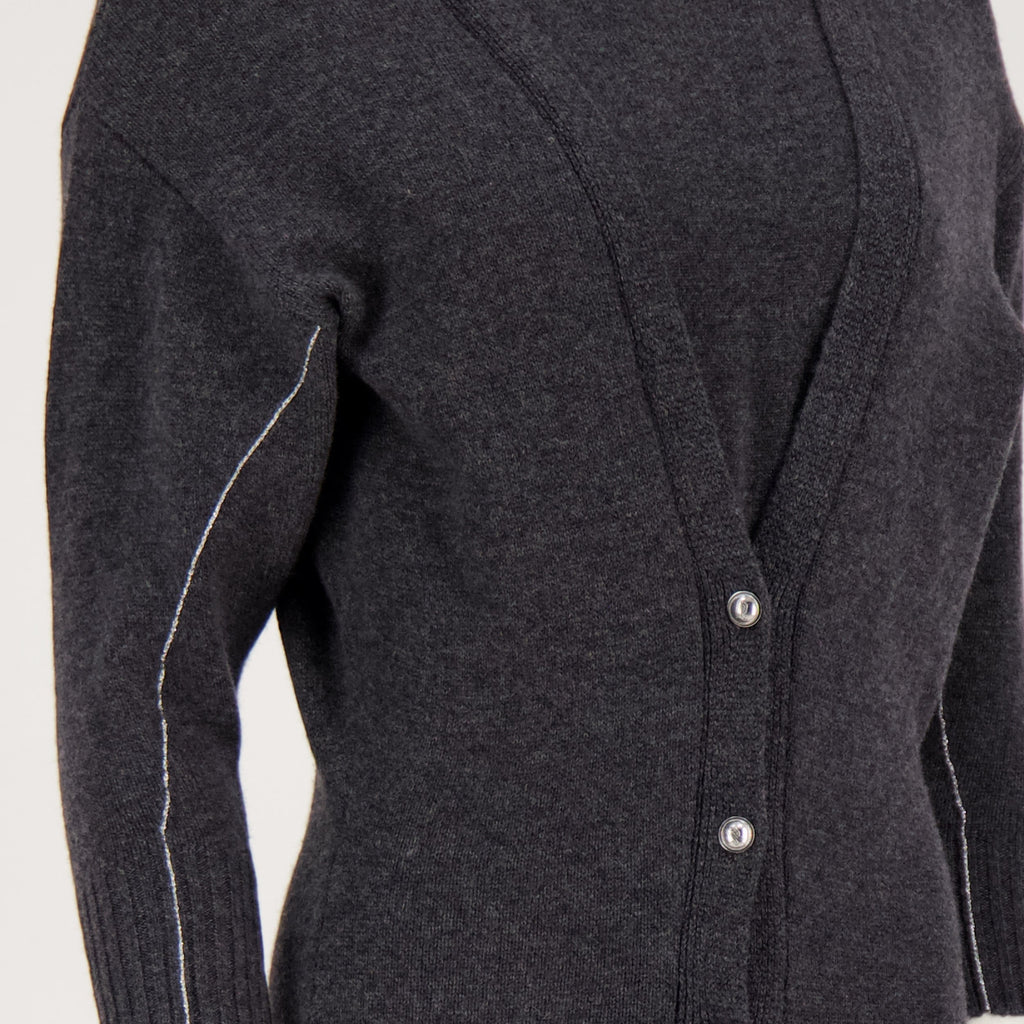 Rabanne dress, wool dress, grey long dress, autumn winter fashion, casual elegance