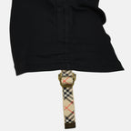 black tank top, Burberry apparel, stylish summer essential, women's fashion, cotton top