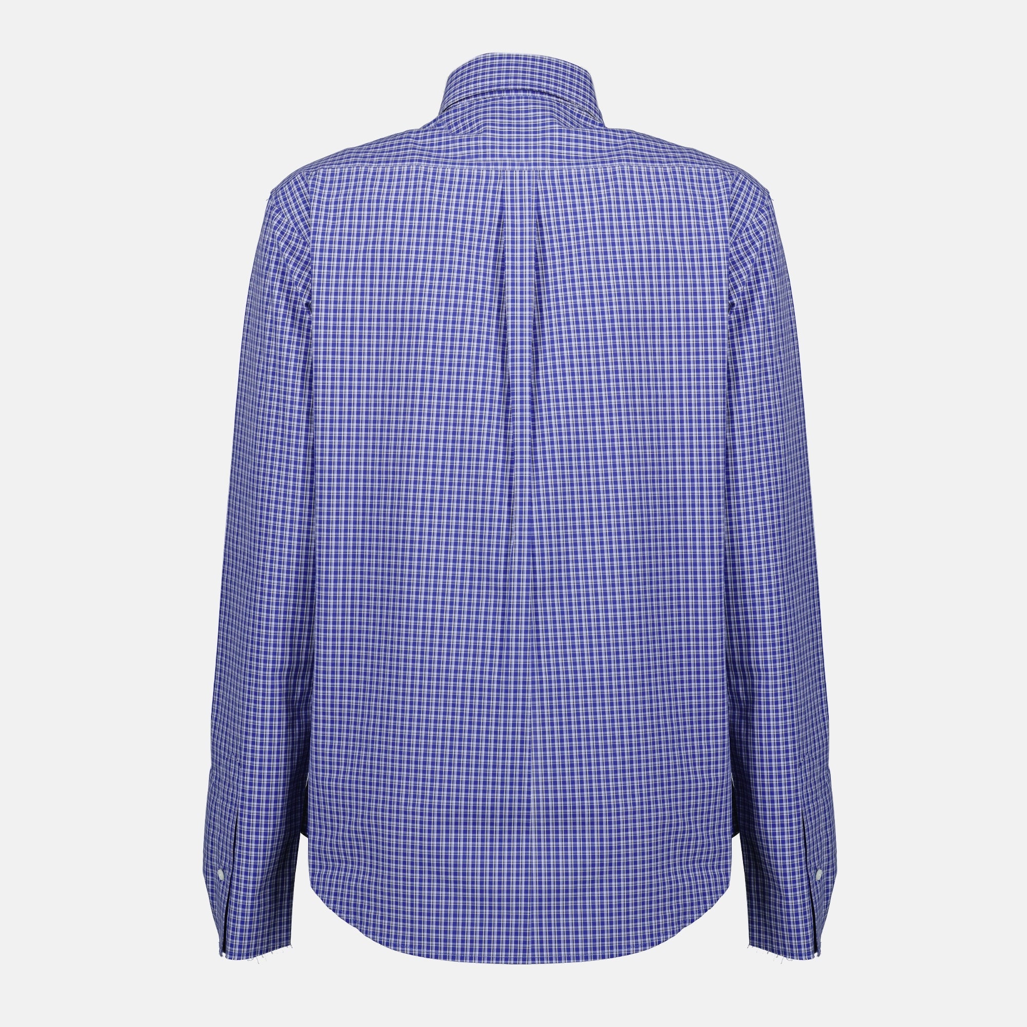 blue checkered shirt, Miu Miu shirt, Spring-Summer 2026 fashion, cotton shirt, women's fashion