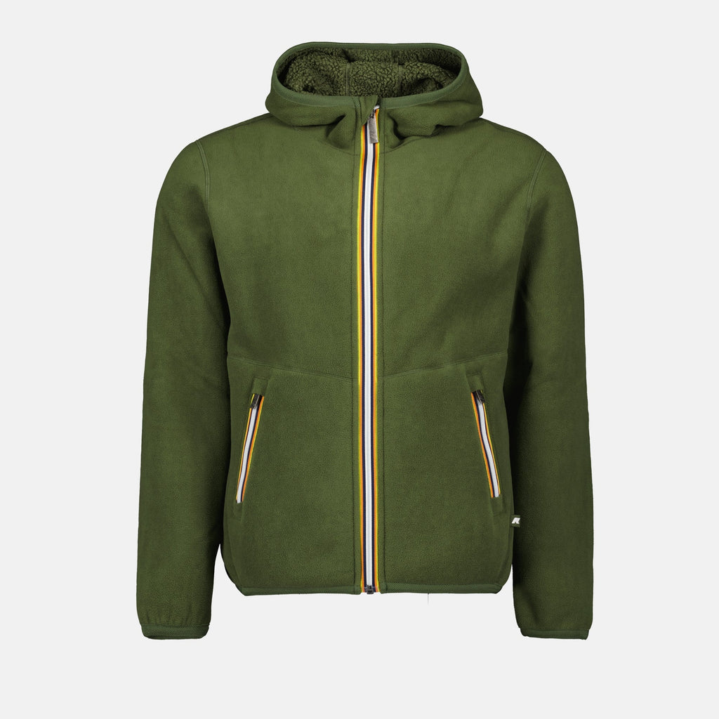 Image of Reversible Sherpa Jacket by K-Way for Men - Season Autumn-Winter 2024 - Front View