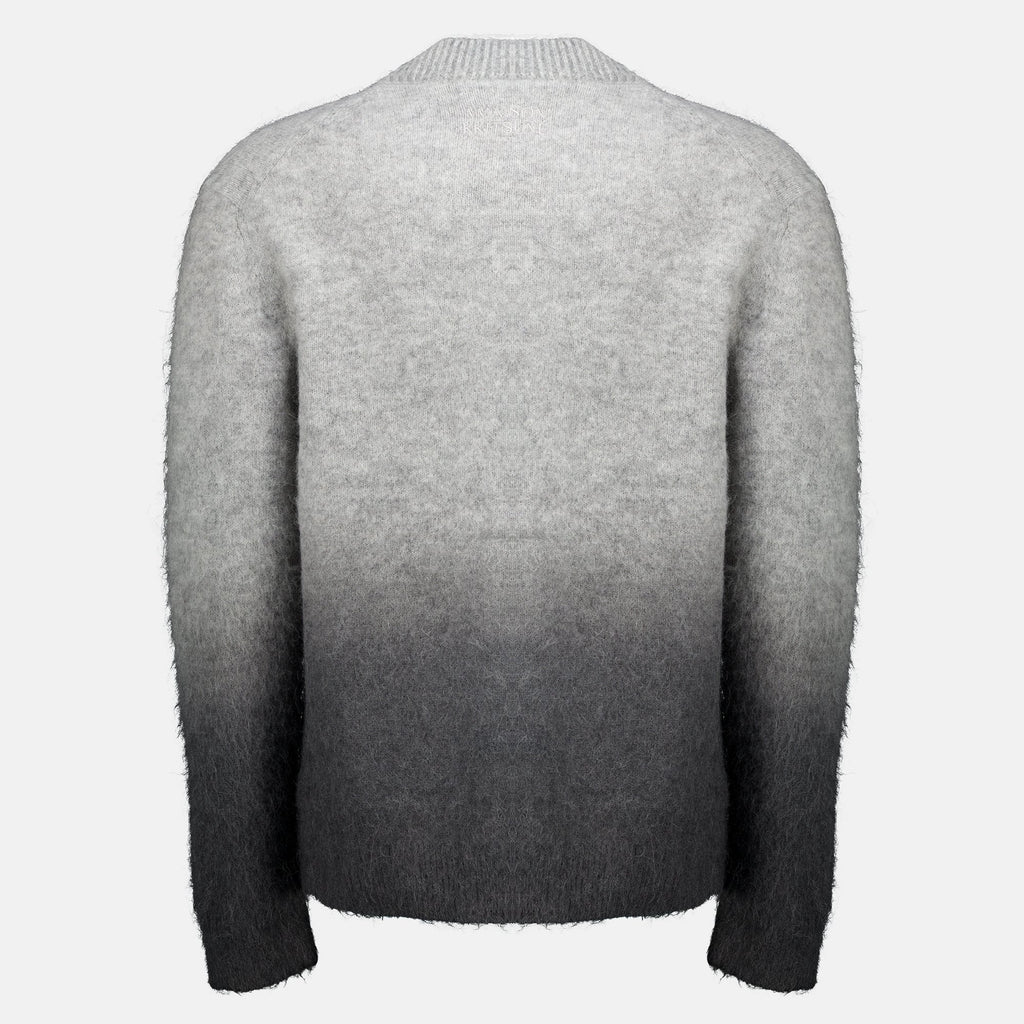 Cárdigan gris efecto desgastado - Maison Kitsuné