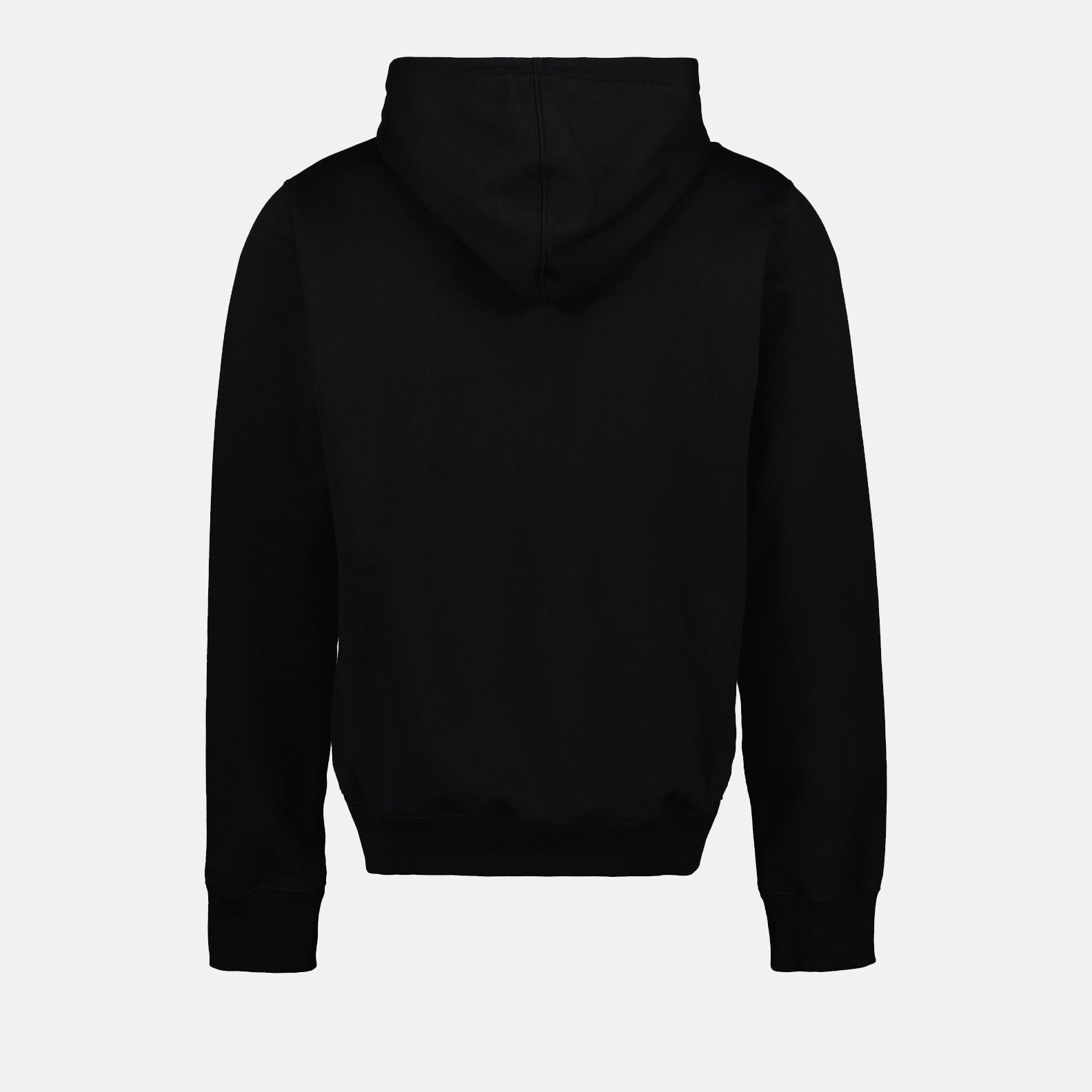 Image du hoodie en coton noir avec l'icône CD de Dior pour hommes - Saison automne-hiver 2024 - Vue arrière