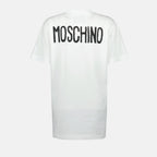 Imagen de la camiseta con eslogan de archivo de Moschino para mujeres - Temporada Primavera-Verano 2025 - Vista trasera