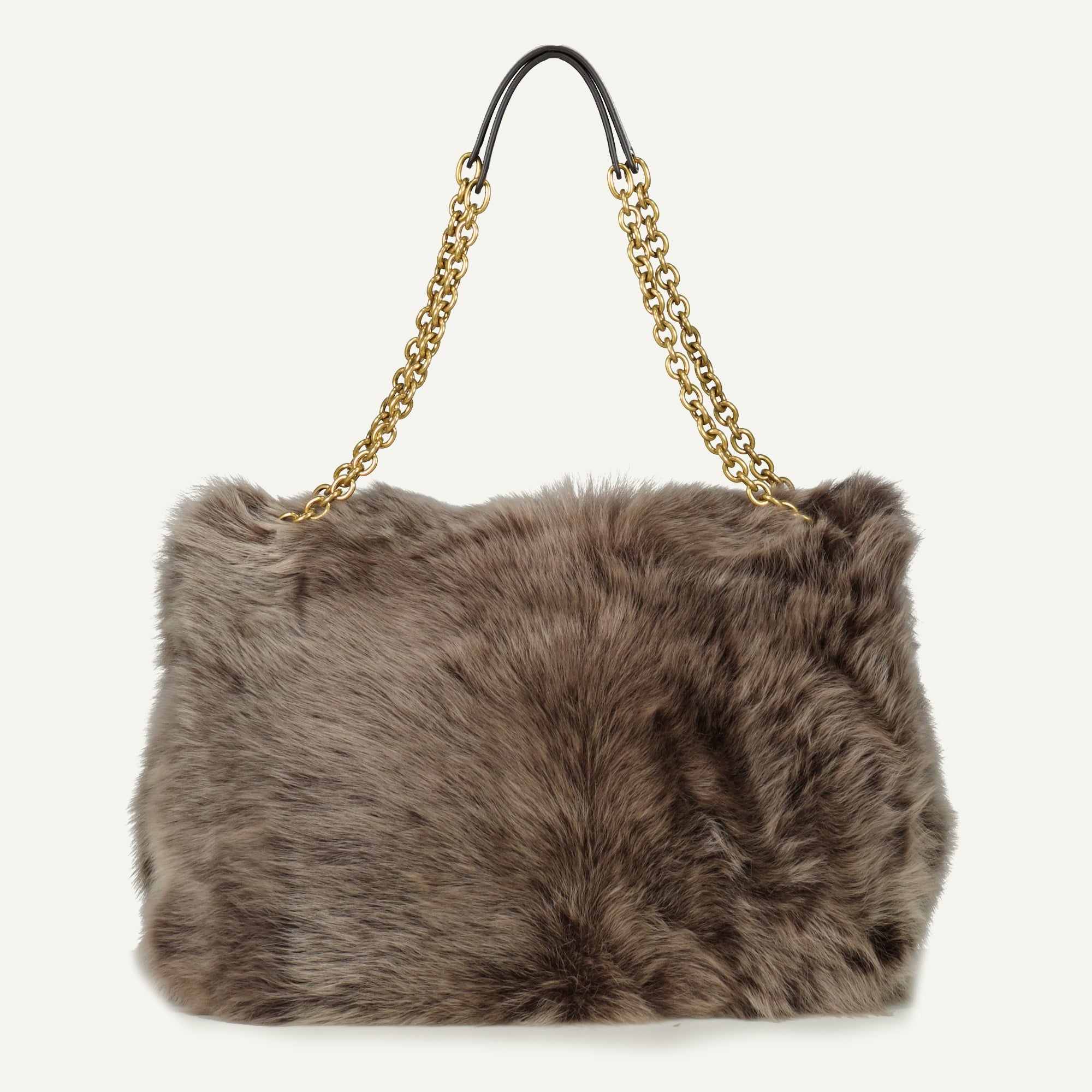 Maxi Jamie 4.3 handbag, Saint Laurent, faux fur bag, fashion accessory, sophisticated handbag