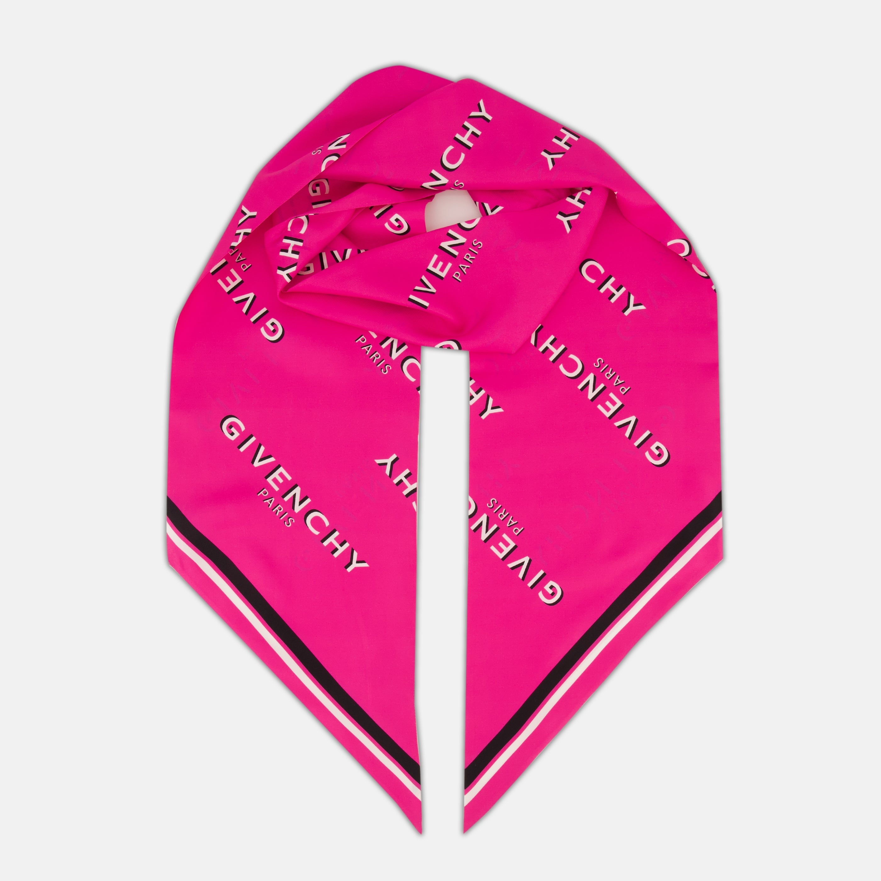 Maxi Bandeau en Soie Shadow Rose