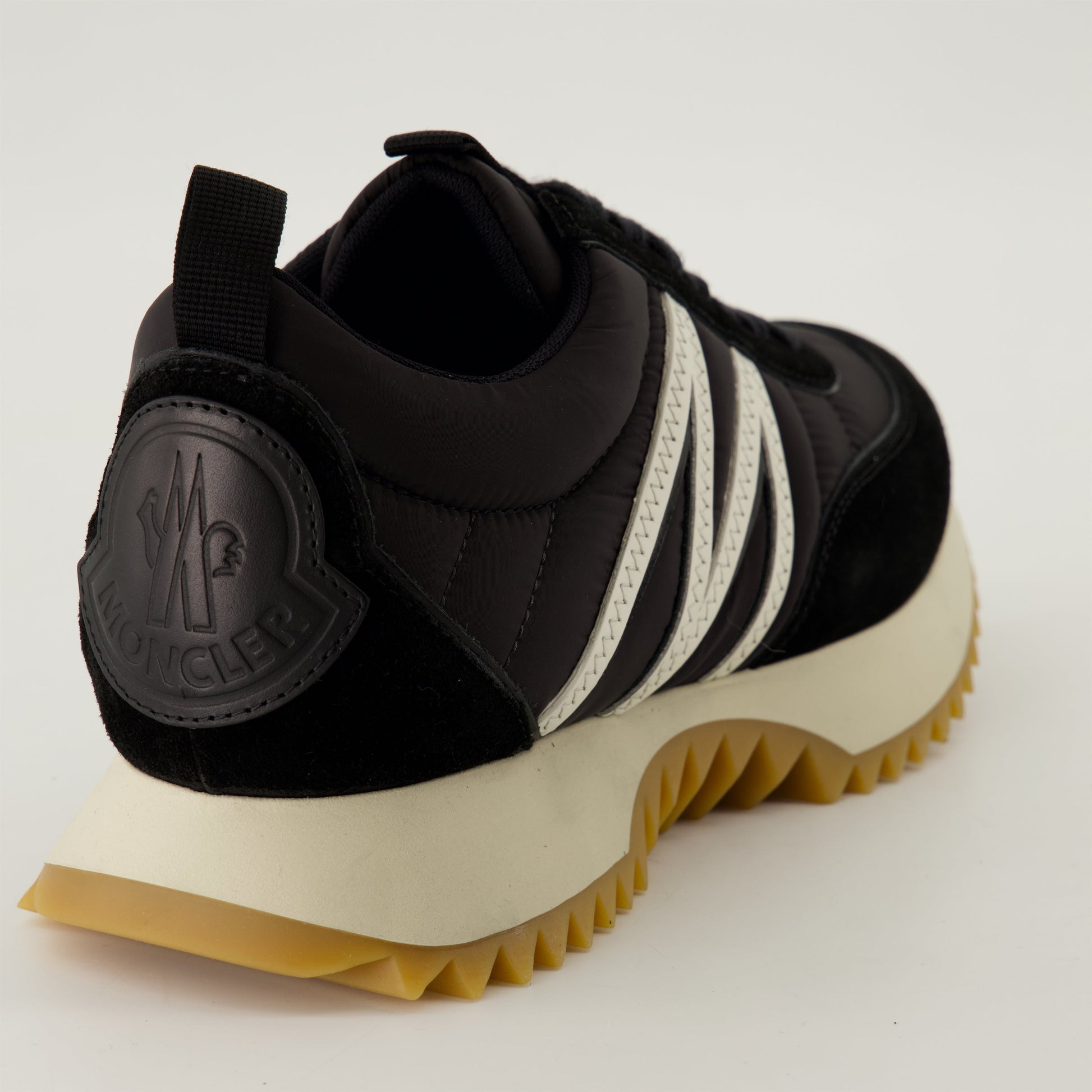 Moncler Pacey Sneakers, Bicolor Sneakers, Nylon and Suede Shoes, Lightweight TPU Midsole, Gum-Tread Soles