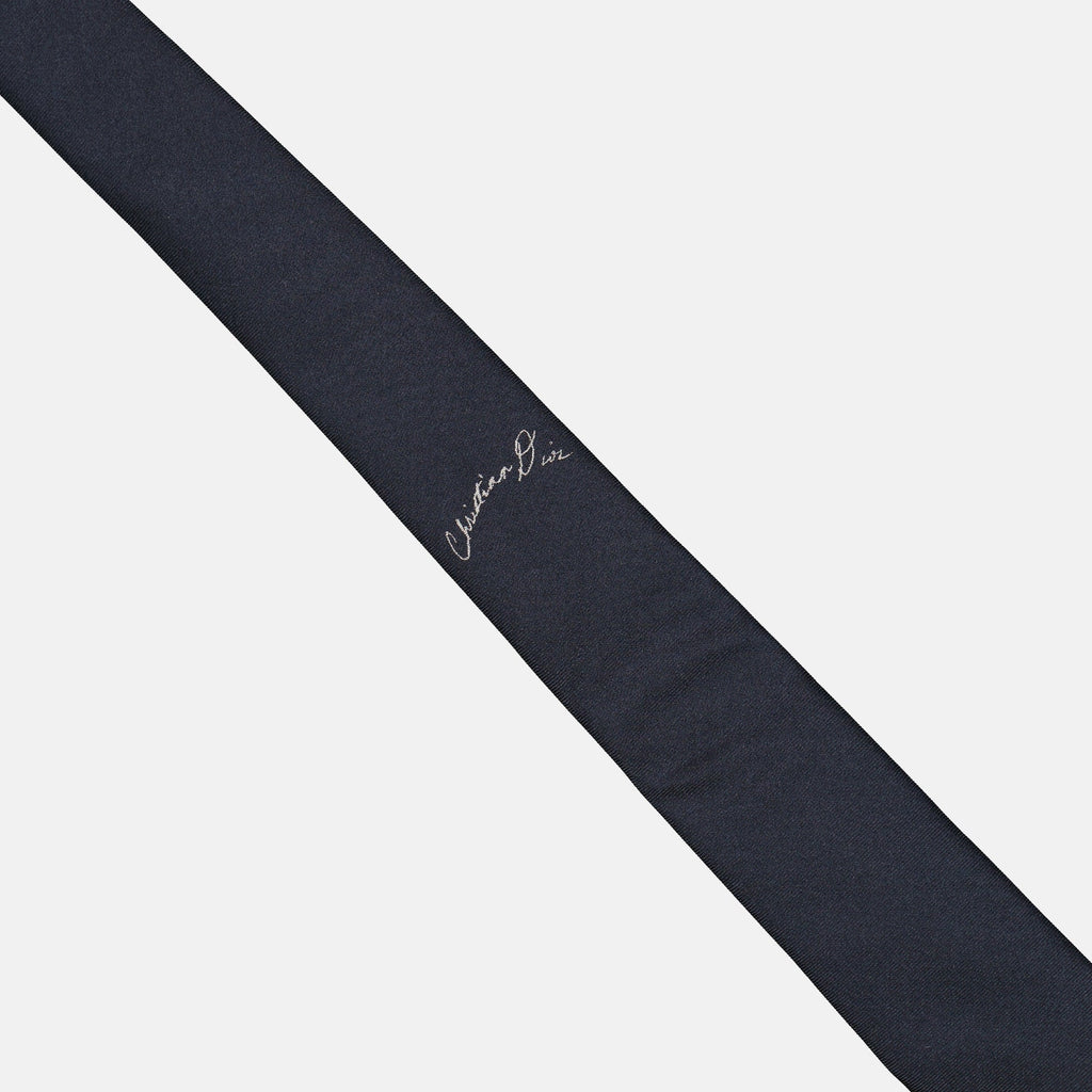 Dior tie, blue jacquard silk tie, luxury men's accessories, autumn-winter fashion, elegant neckwear
