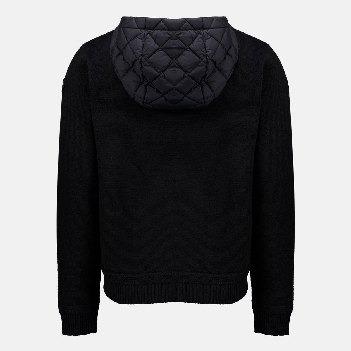 Cardigan con zip in lana e cashmere