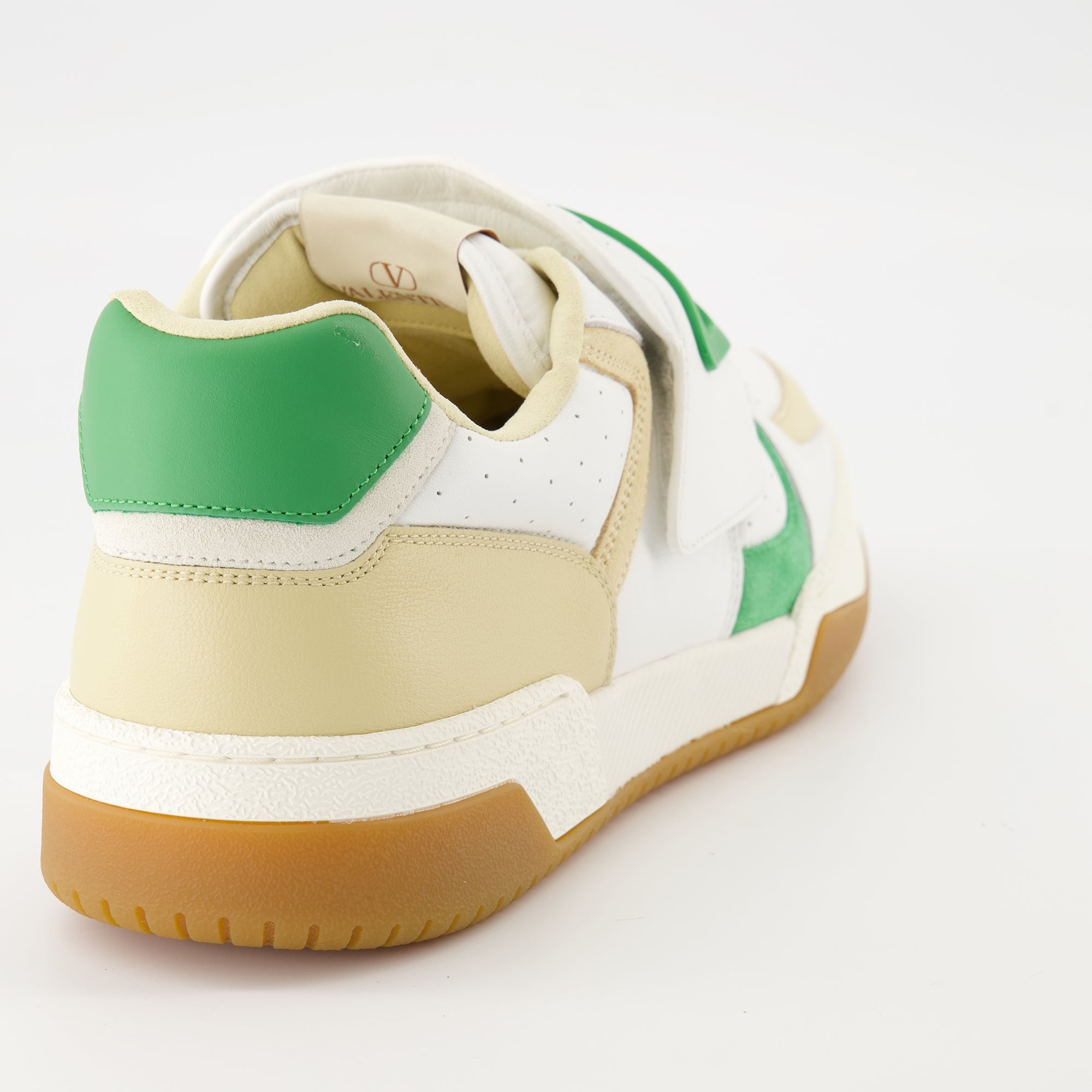 Valentino Garavani sneakers, green sneakers, premium leather footwear, non-slip sneakers, VLogo sneakers
