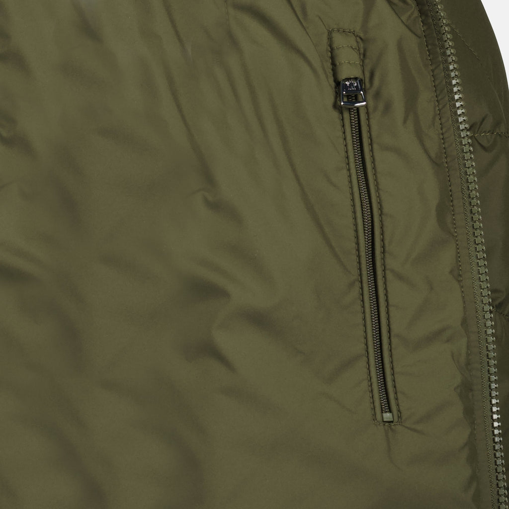 Image of Baudinet Kaki Down Jacket by Moncler for Men - Season Autumn-Winter 2025 - Detail View 8