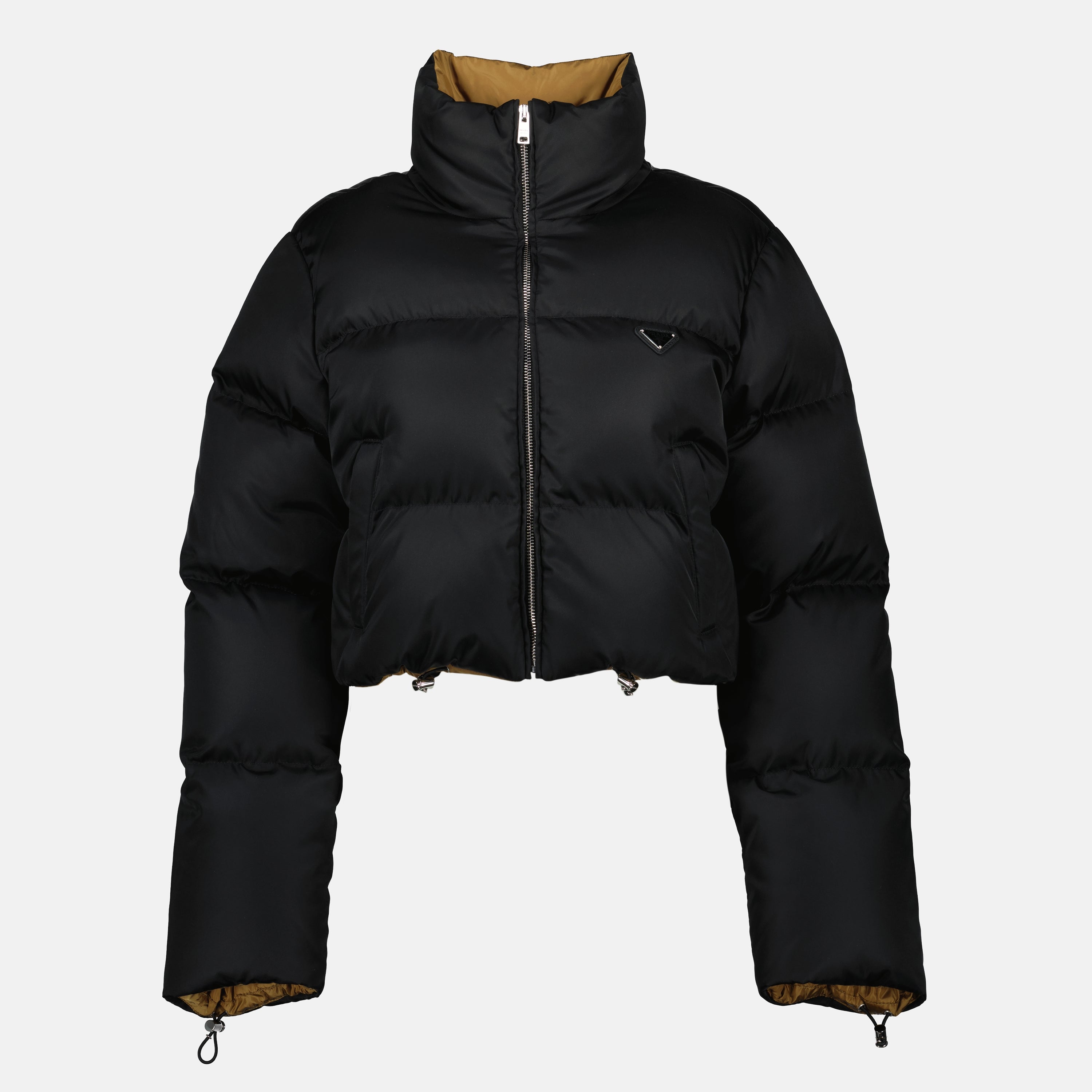 Prada jacket, recycled nylon jacket, Autumn-Winter 2025, sustainable fashion, modern down jacket