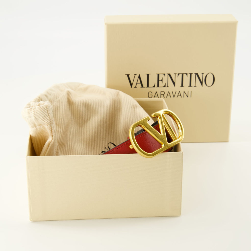 VLogo belt, Valentino, leather belt, reversible belt, fashion accessories