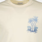 Beige Print T-Shirt