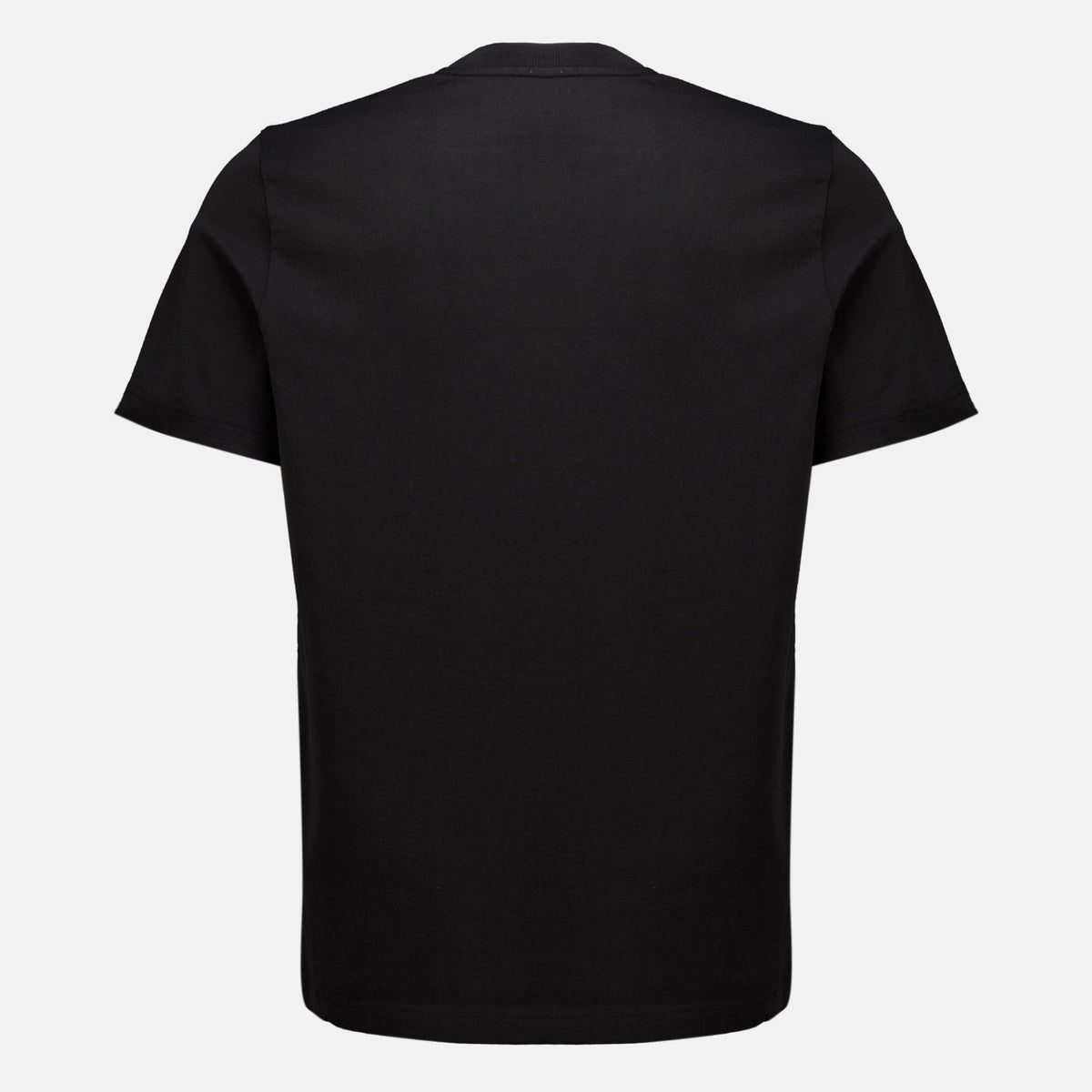 Camiseta negra de algodón con logotipo