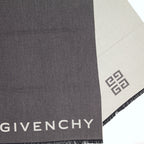Gray Wool Scarf, Givenchy Scarf, Luxury Fashion, Unisex Scarf, 4G Design