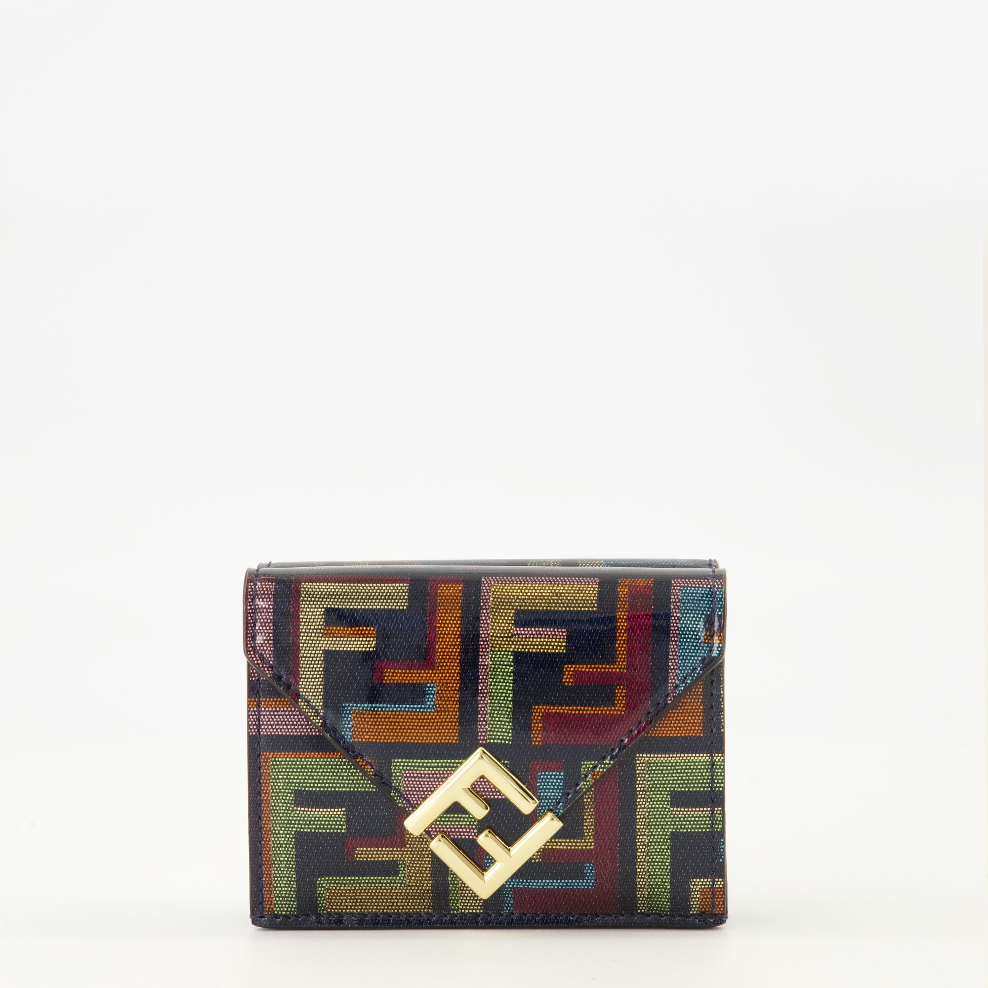Image of FF Diamonds Multicolor Wallet by Fendi for Women - Season Spring-Summer 2026 - Front View
