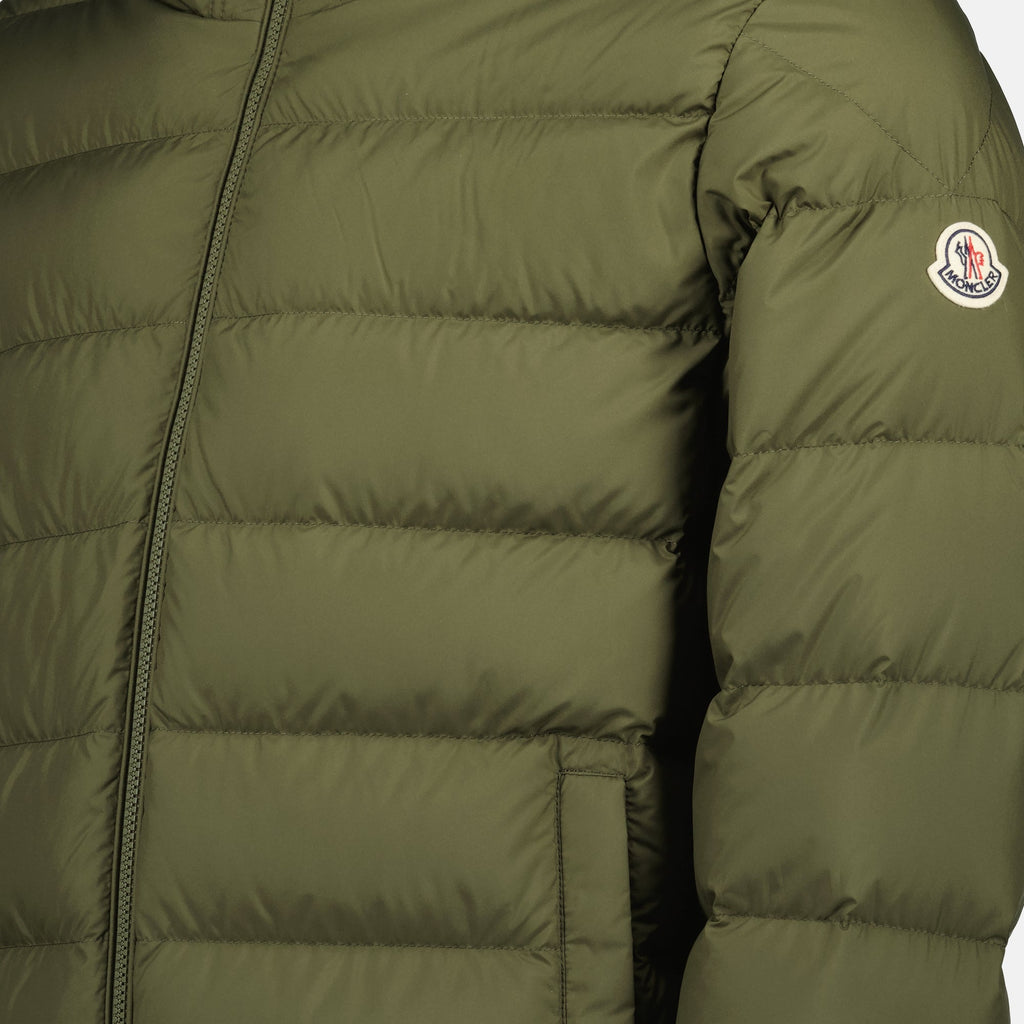Moncler jacket, down jacket, kaki jacket, nylon outerwear, fall winter collection