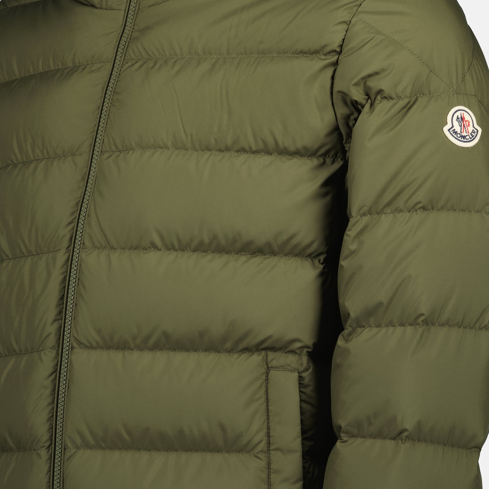 Moncler jacket, down jacket, kaki jacket, nylon outerwear, fall winter collection